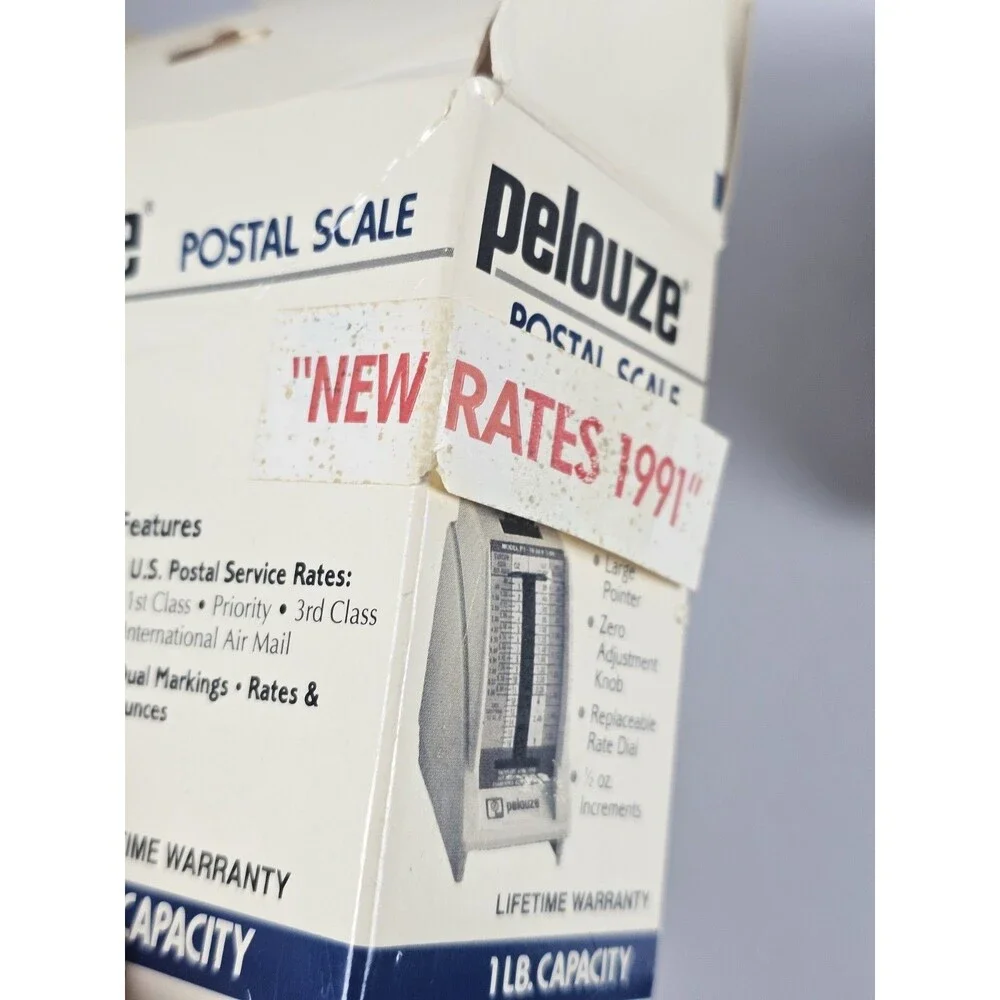 Vintage Pelouze Postal Scale USA 16oz Capacity Model P1 with Original Box